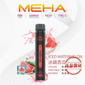 MEHA XBAR 小黑條 7000口 拋棄式電子菸：圖片 2