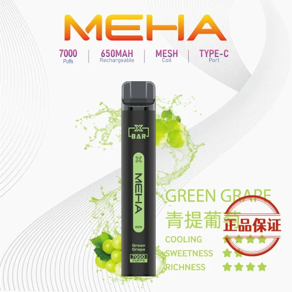 MEHA XBAR 小黑條 7000口 拋棄式電子菸