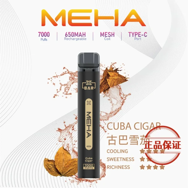 MEHA XBAR 小黑條 7000口 拋棄式電子菸