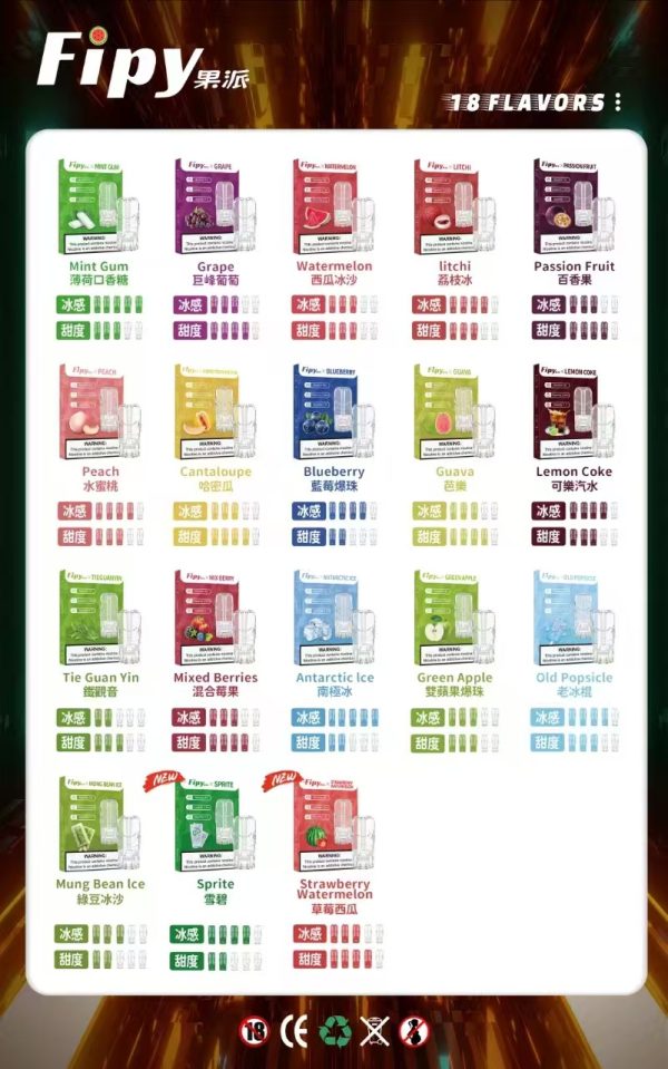 FIPY 果派一代煙彈  買3送1，買6送主機